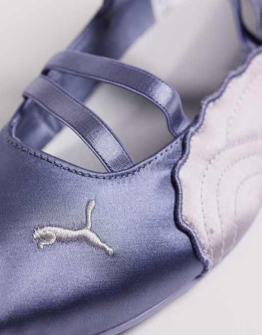 PUMA Speedcat satin ballet flats in lilac, 2 of 5