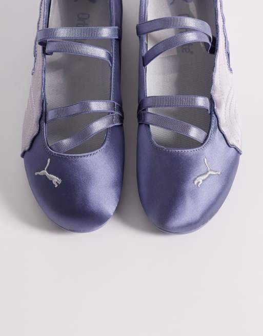 PUMA Speedcat satin ballet flats in lilac, 3 of 5