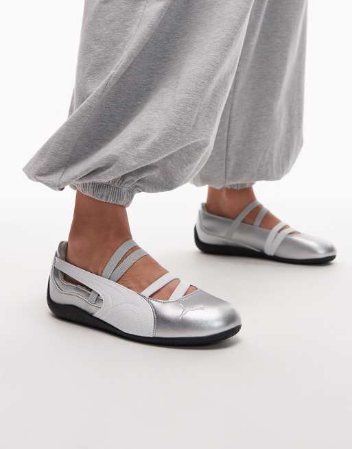 PUMA - Speedcat - Sølvfarvede og flade ballerinaer, 2 af 5