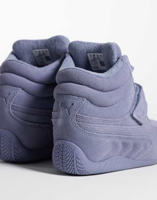 PUMA Speedcat sneakers con zeppa grigie, 5 di 5