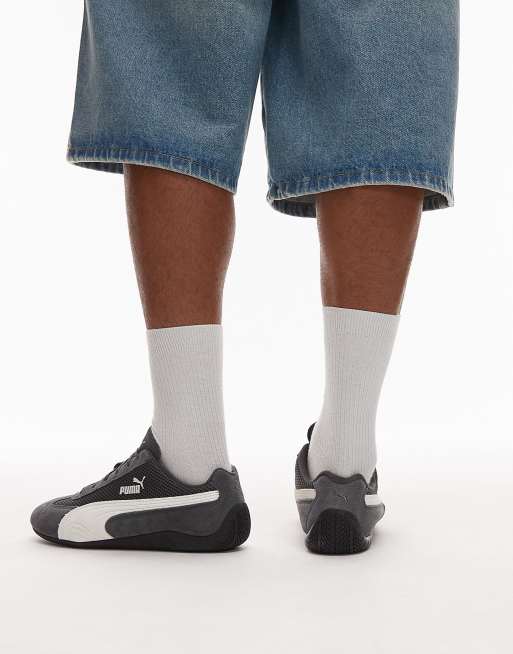 PUMA - Speedcat - Sneakers grigie con dettaglio in rete, 3 di 4