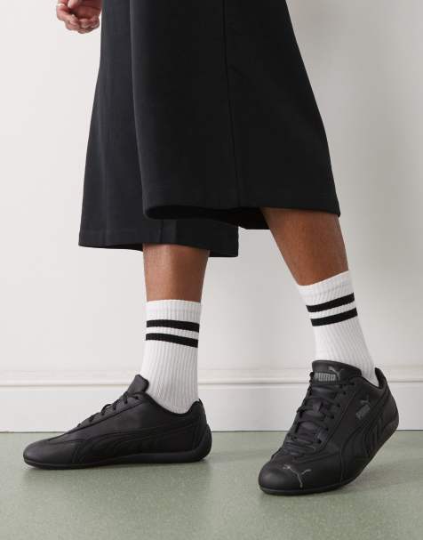 Puma Speedcat sneakers in black leather - view 1