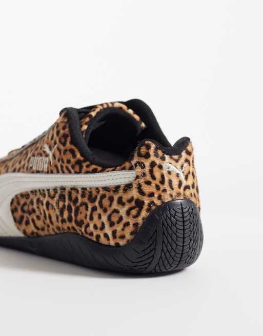PUMA Speedcat sneakers in leopard print