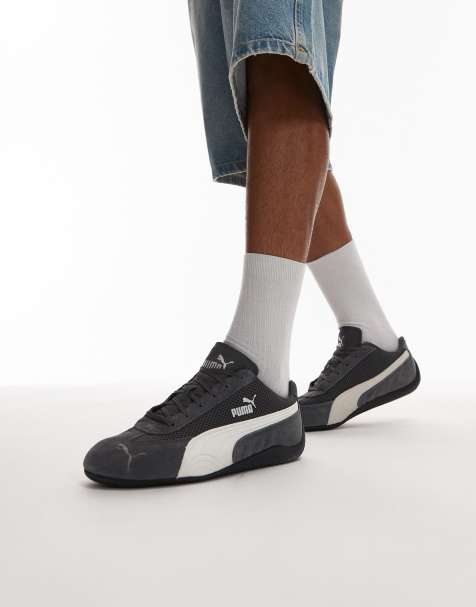 PUMA Speedcat sneakers with mesh detail in gray - view 1