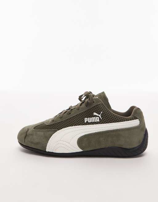 PUMA Speedcat sneakers with mesh detail in green, 2 of 5