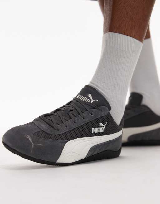 PUMA Speedcat sneakers with mesh detail in grey, 4 of 4