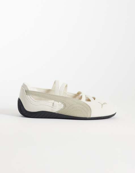 Puma Speedcat suede ballet flats in beige - view 1