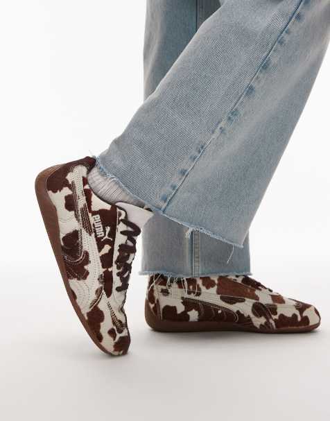Puma Speedcat trainers in cow print - view 1