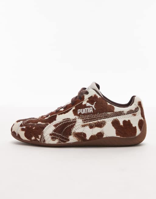 Puma Speedcat trainers in cow print