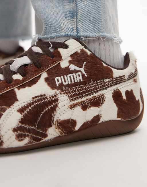 Puma Speedcat trainers in cow print