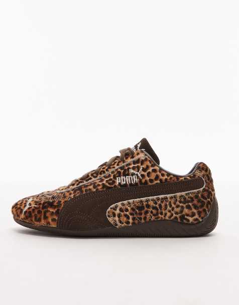 Puma Speedcat trainers in leopard print - view 2