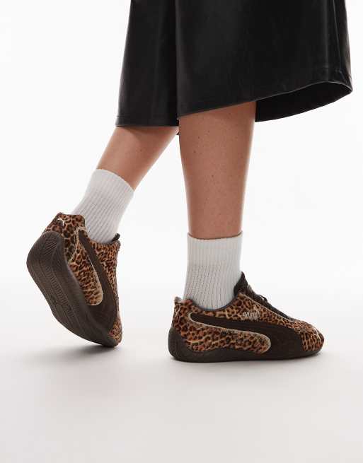 Puma Speedcat trainers in leopard print, 5 of 5