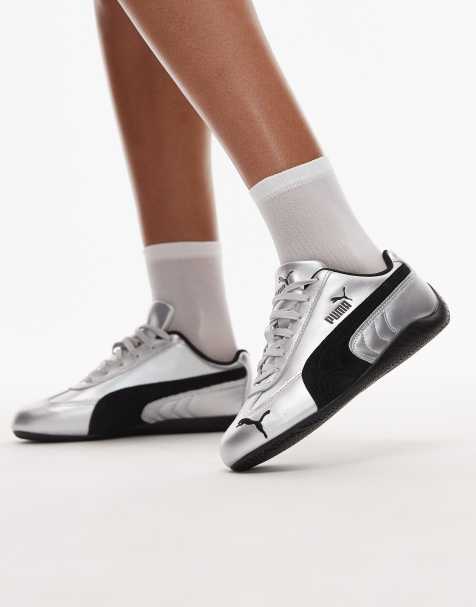 PUMA - Speedcat Unisex - Metallic sølvfarvede sneakers - view 1