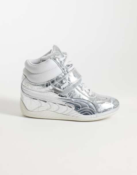 PUMA Speedcat wedge sneakers in silver metallic - view 1