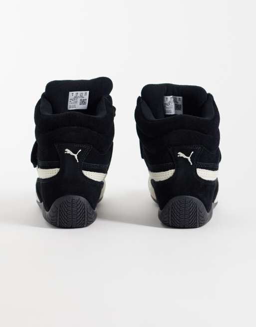 Puma Speedcat wedge trainers in black and white, 2 of 5