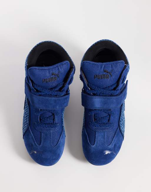 Puma Speedcat wedge trainers in blue denim, 2 of 5