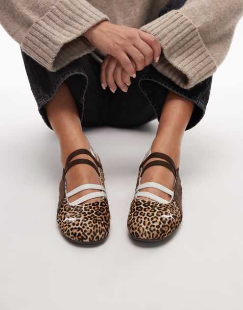 Puma Speedcat Wild Ballet flat with leopard print in brown - view 1