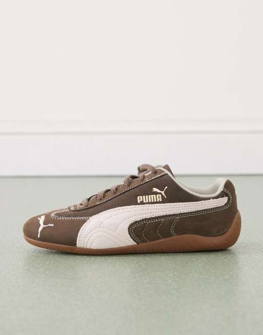 PUMA - Speedcat Wine Club - Brune sneakers med lyserøde detaljer, 2 af 5