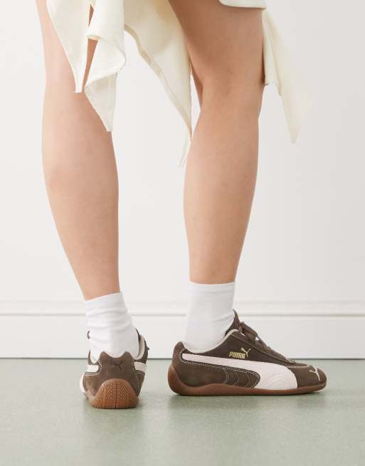 【PUMA】Women's Speedcat Wine Club PUMA Speedcat Wine Club sneakers in brown and light pink | ASOS