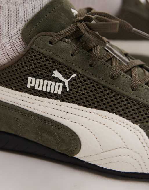 PUMA – Speedcat – Zielone buty sportowe z siateczkowymi wstawkami, 5 z 5