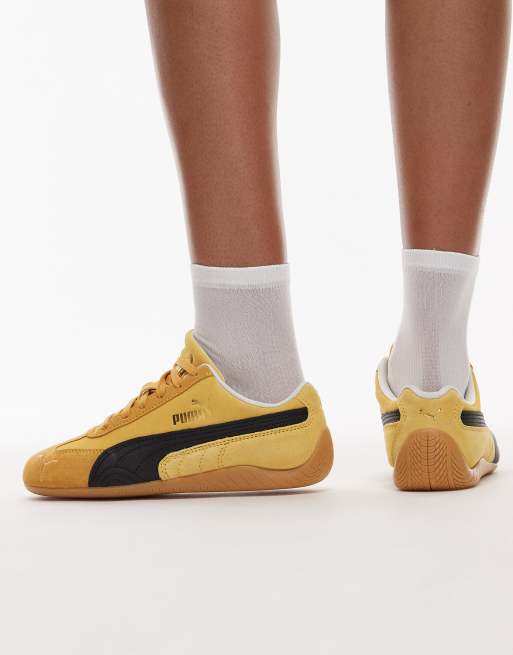 Puma Speedcat OG unisex trainers in yellow and black