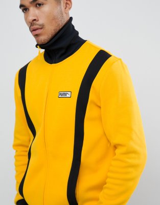 puma spezial track jacket in yellow