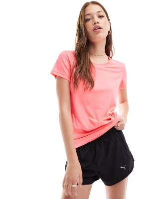 PUMA - Sport-T-Shirt in Neonrosa