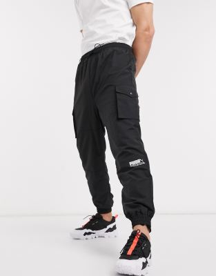 black sports joggers