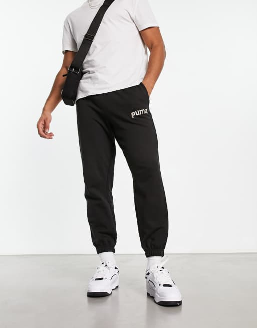 PUMA Sports logo sweatpants in black | ASOS