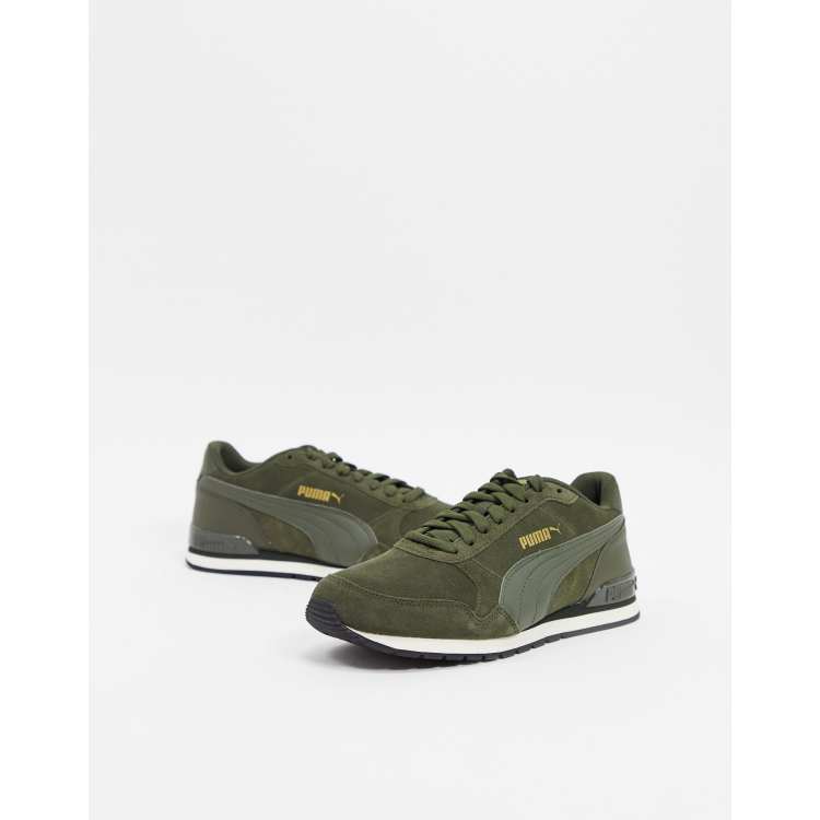 Hipócrita Mediana radioactividad Puma ST RUNNER V2 SD sneakers in forest night | ASOS