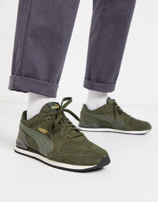 Puma ST RUNNER V2 SD trainers in green night ASOS