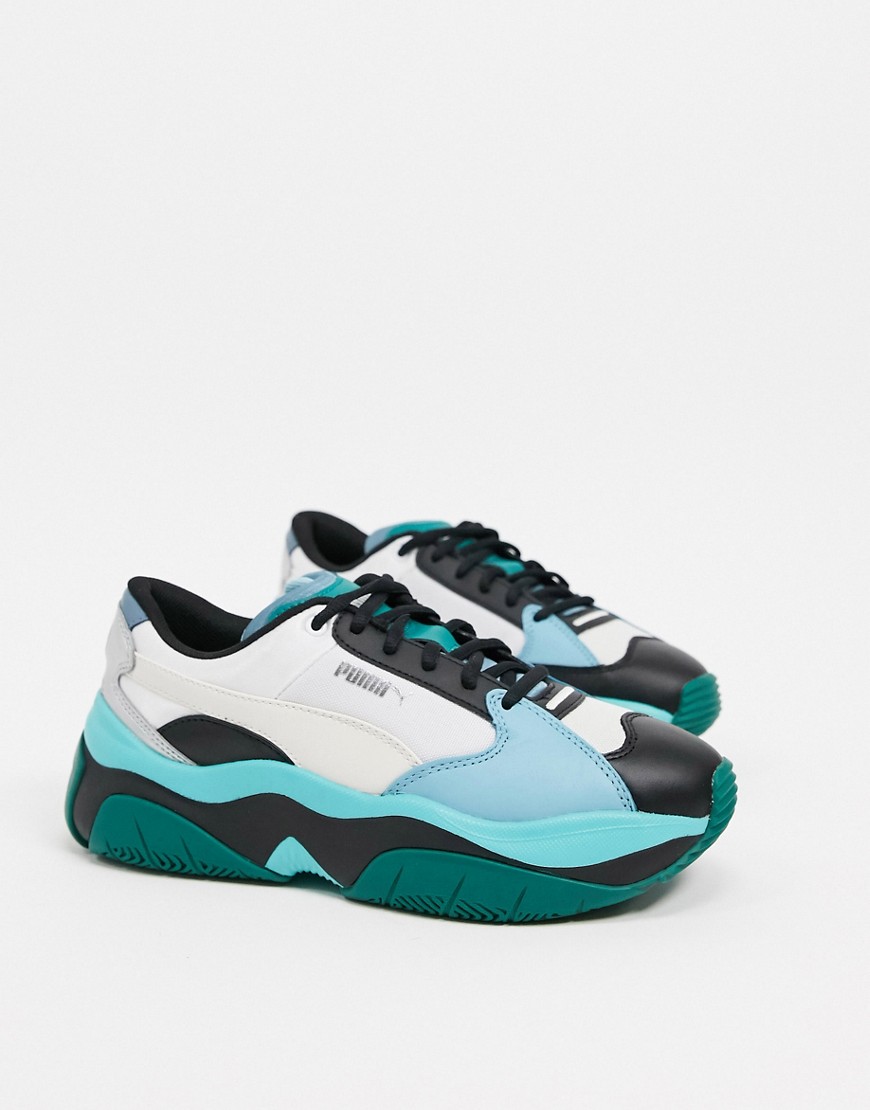 Puma – STORM.Y – Sneakers i metallic-Blå