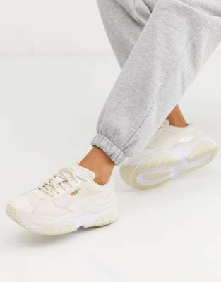 puma beige sneakers