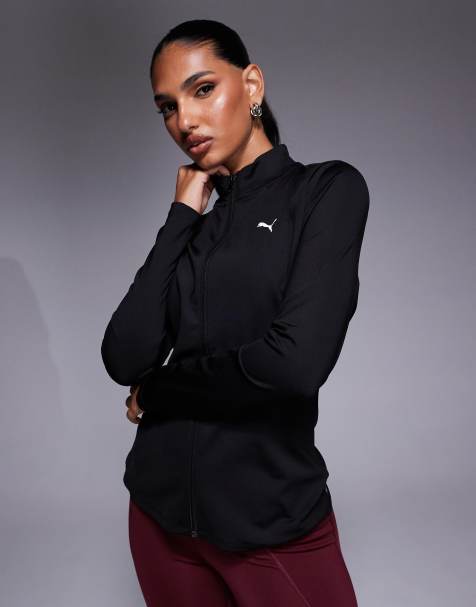 PUMA – Strong – Svart topp med dragkedja - view 1