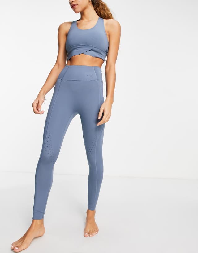 Puma Studio Exhale leggings in blue