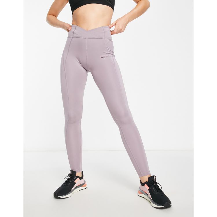 Puma Studio – Granola – Formende Leggings in Malve mit V-Bund