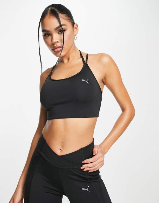 Cotton On Strappy Sports Crop Bra Black L