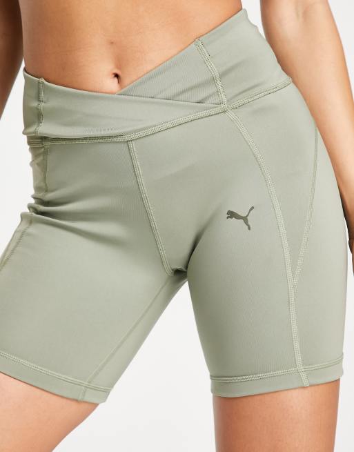 Puma Studio Granola sculpted leggings with v-waistband in muted khaki