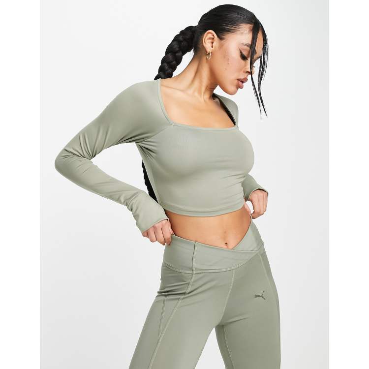 Puma en best sale pointe crop top