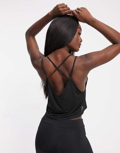 PUMA Studio strappy singlet in black