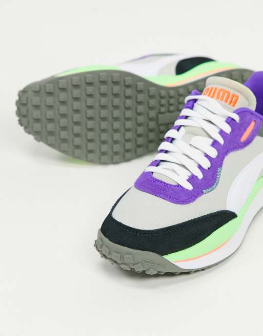 Grey and clearance purple pumas