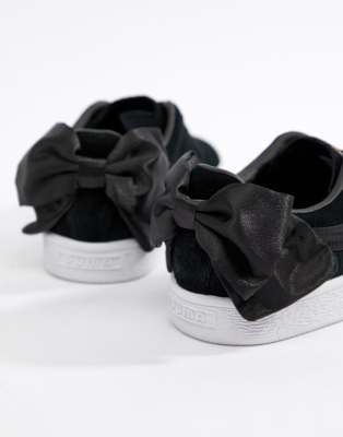 puma black bow shoes
