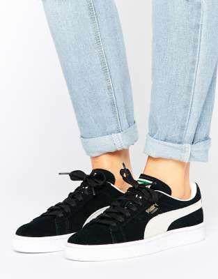 black puma suede asos