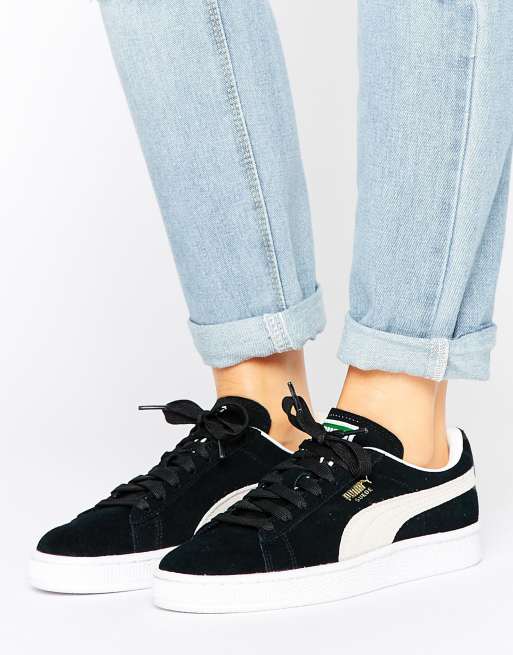 Puma black classic outlet sneakers