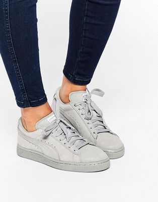 puma suede classic trainers grey