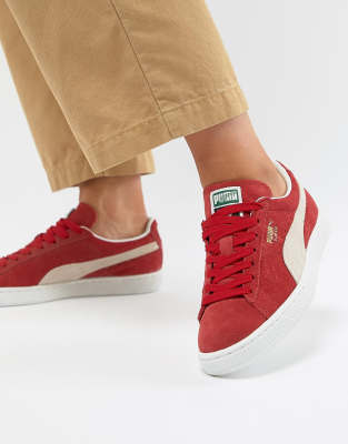 Ladies red hotsell puma trainers