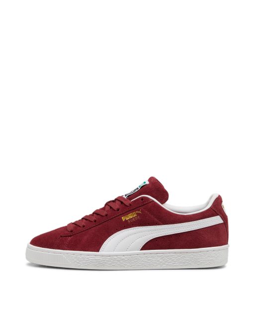Puma suede classic burgundy white discount