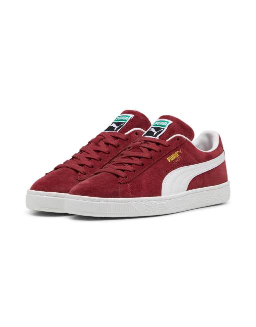 Burgundy pumas in the washing machine best sale