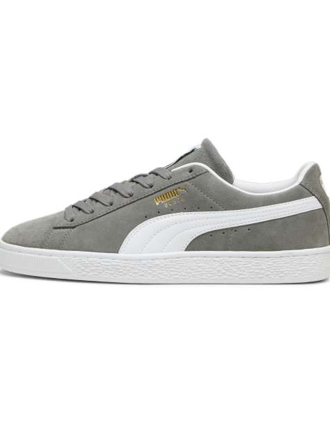 Puma Suede classic sneakers in cast iron-puma white - view 1