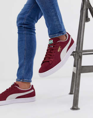 puma suede with jeans